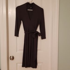Banana Republic XS dark grey wrap dress